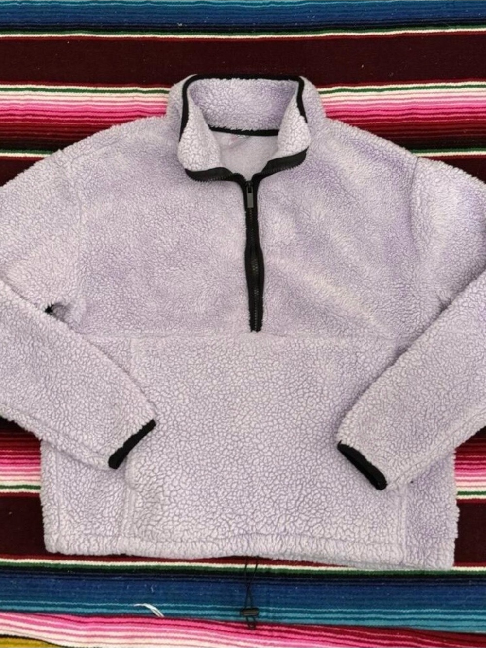 No Boundaries Juniors Purple Fleece Sweater